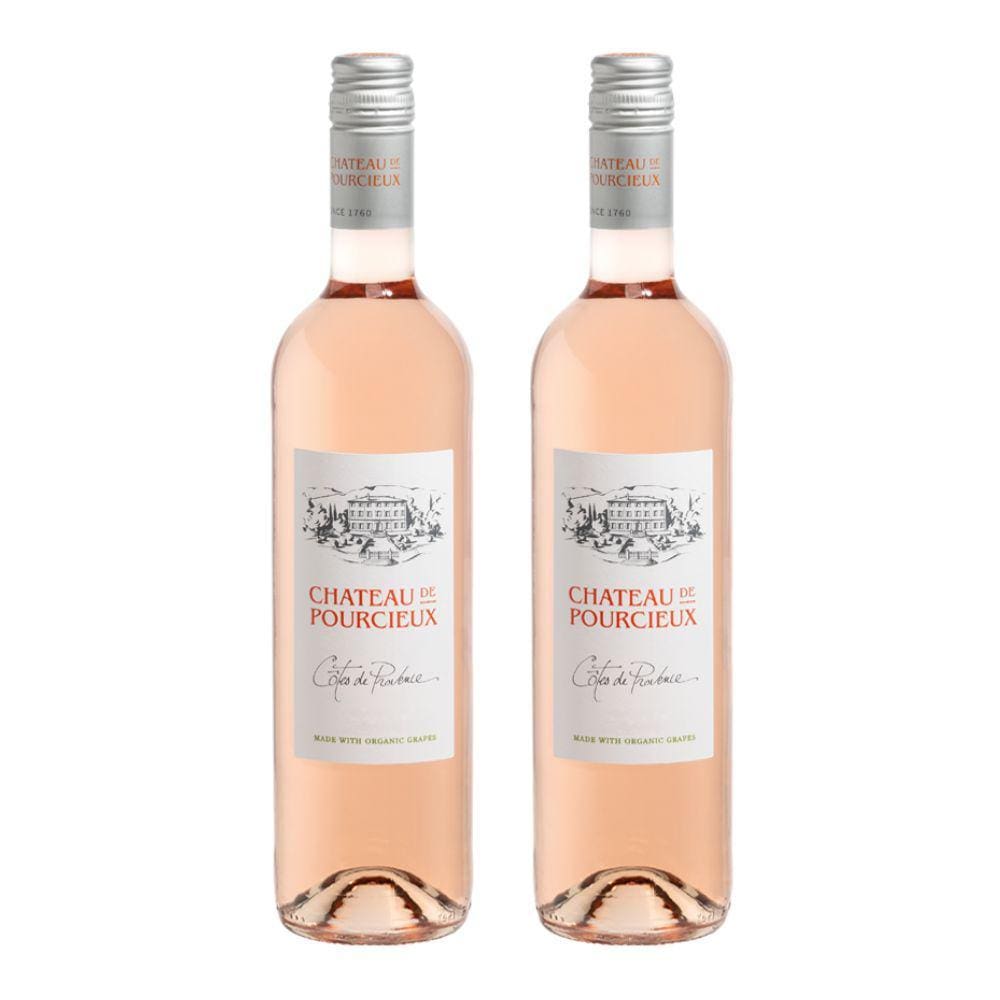 Kit 2 Vinhos Château de Pourcieux Provence Rosé França 750ml