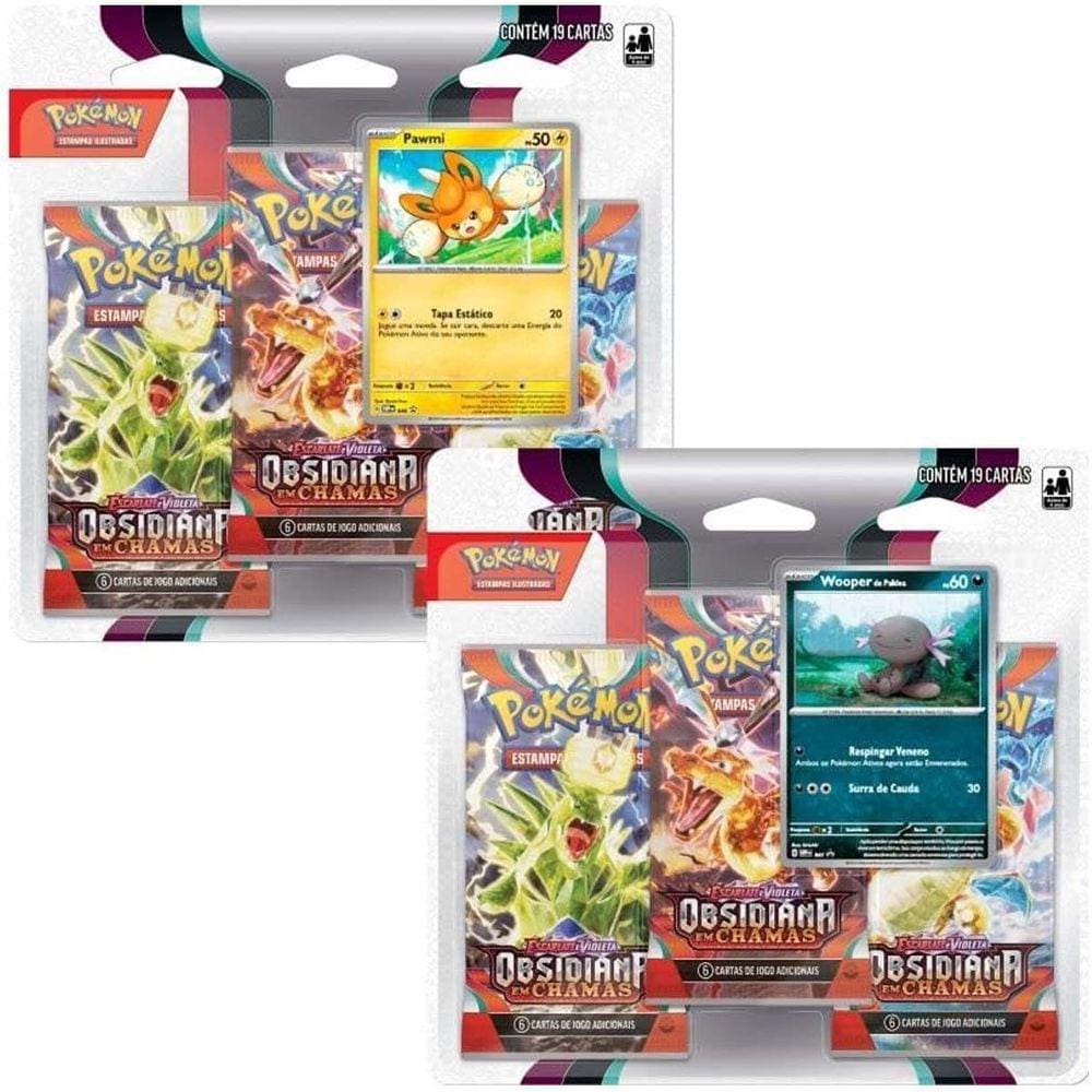 Cartas Pokemon - Triple Pack - Escarlate e Violeta 1 - Spidops