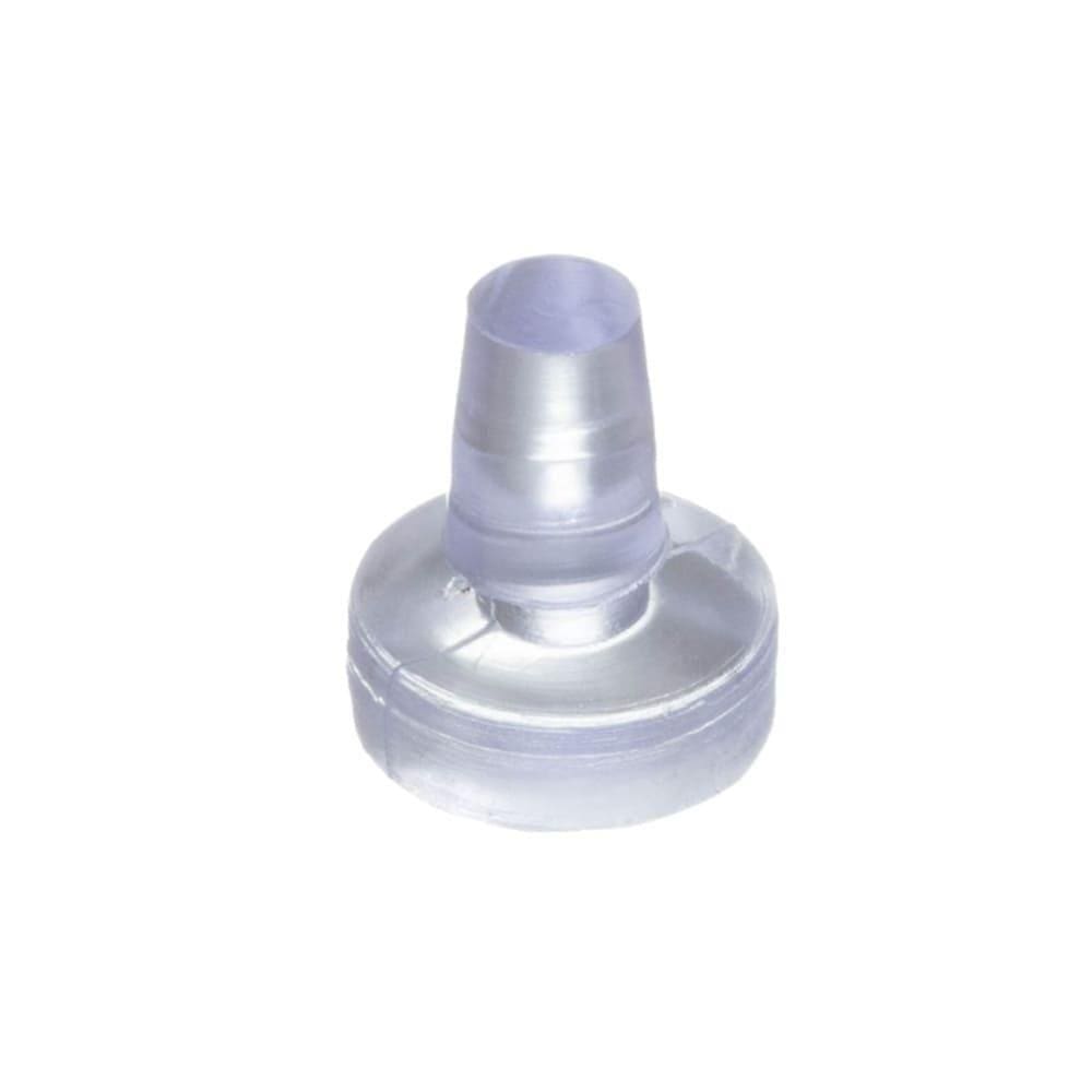 50 Batoque De 12Mm 1,2Cm De Pvc Cristal Para Apoio De Vidro