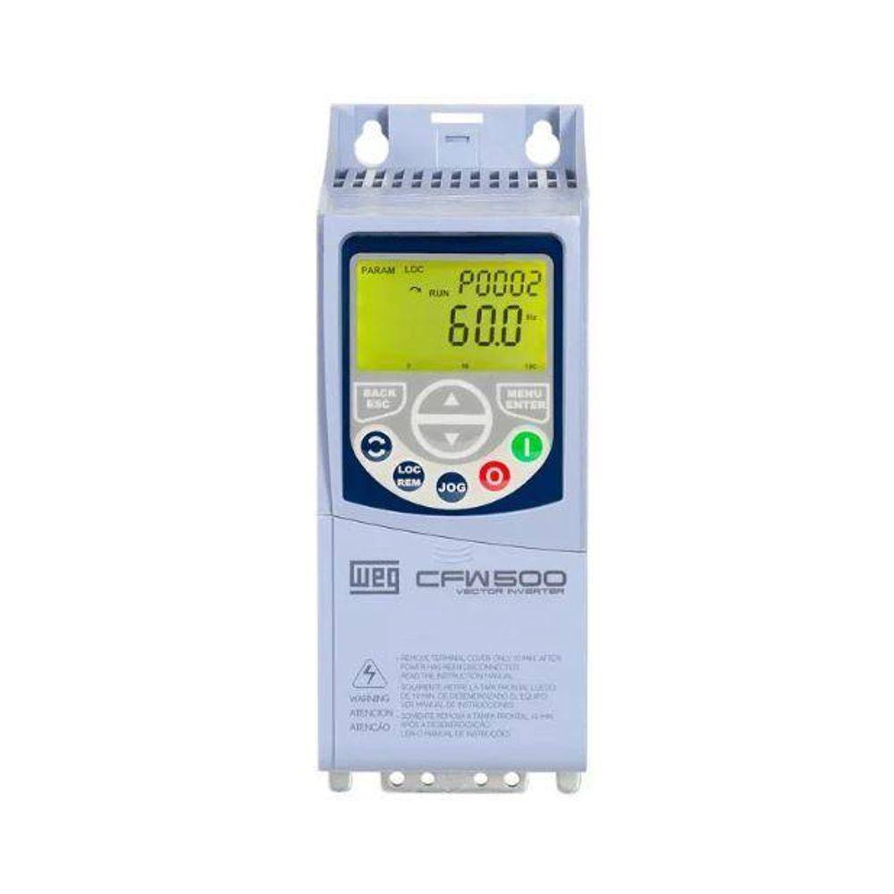 Inversor Frequência Weg Cfw500 0,5Cv 220V 2,6A Entrada