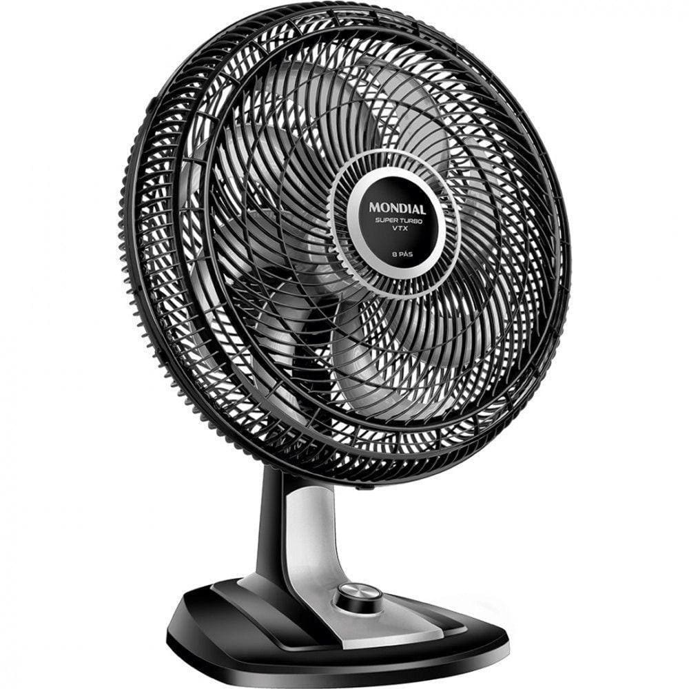 Ventilador Mondial Vtx-40-8p 40 Cm Preto Com Prata 127v
