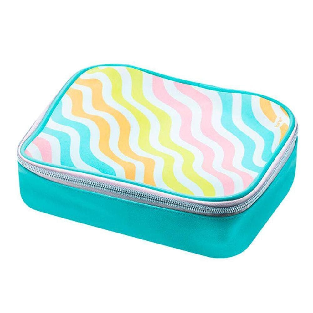 Estojo Box Necessaire Enjoy Colorido Com Ziper Pompom - Brw
