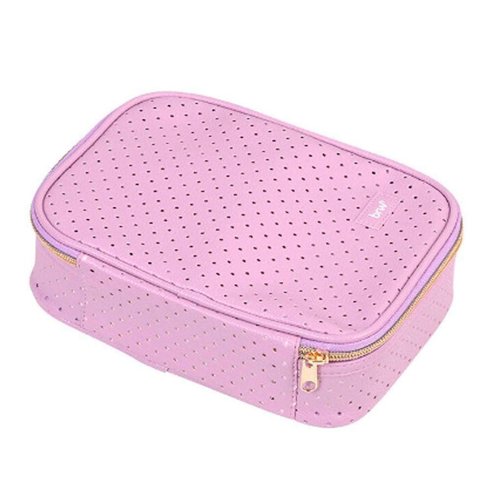 Estojo Box Necessaire 100 Pens Furadinho Lilás - Brw