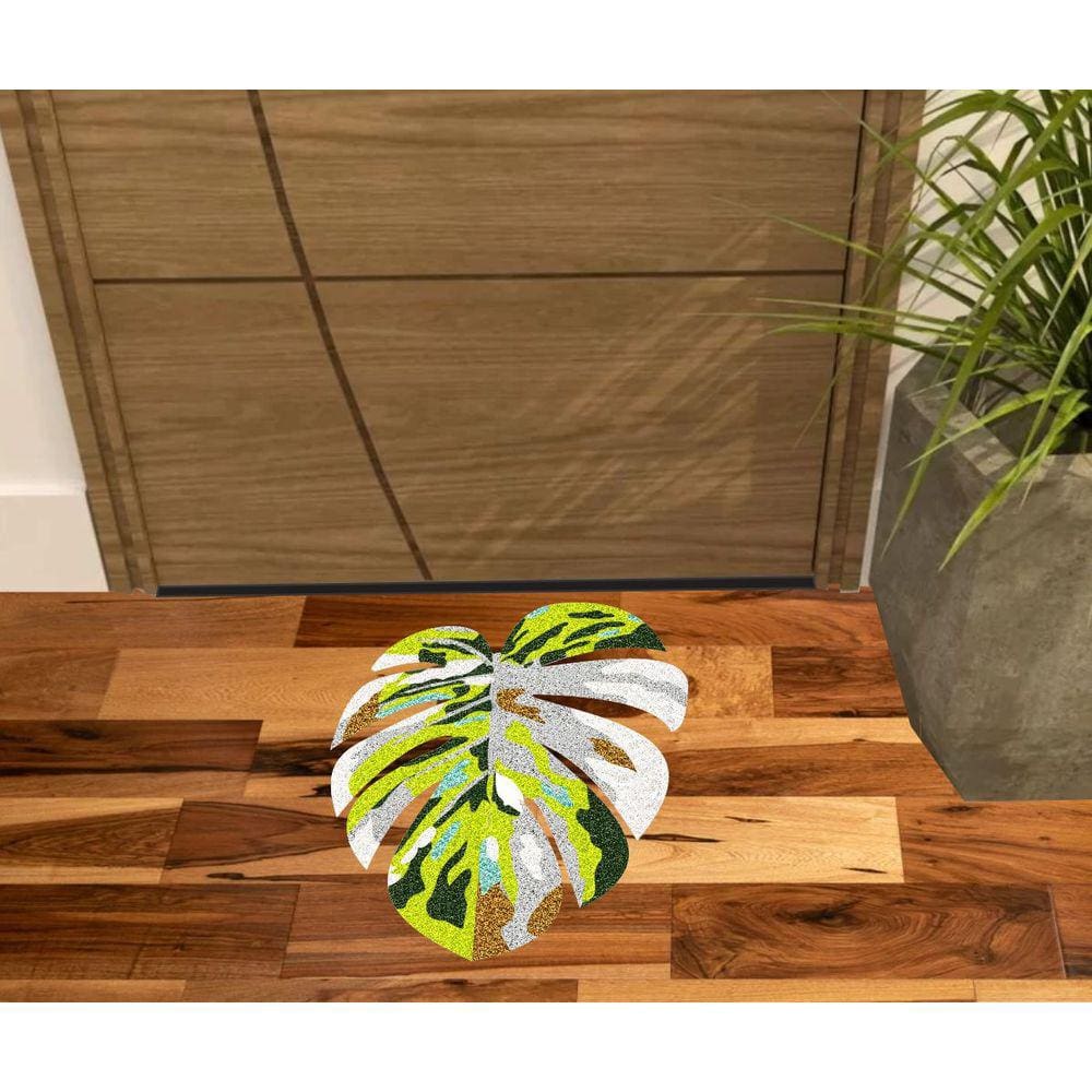 Tapete Folha, Formato Folhas Cores Claras, Tapete Botanico.