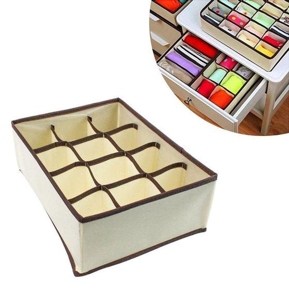 Organizador Gaveta 12 Divisórias Com Zíper