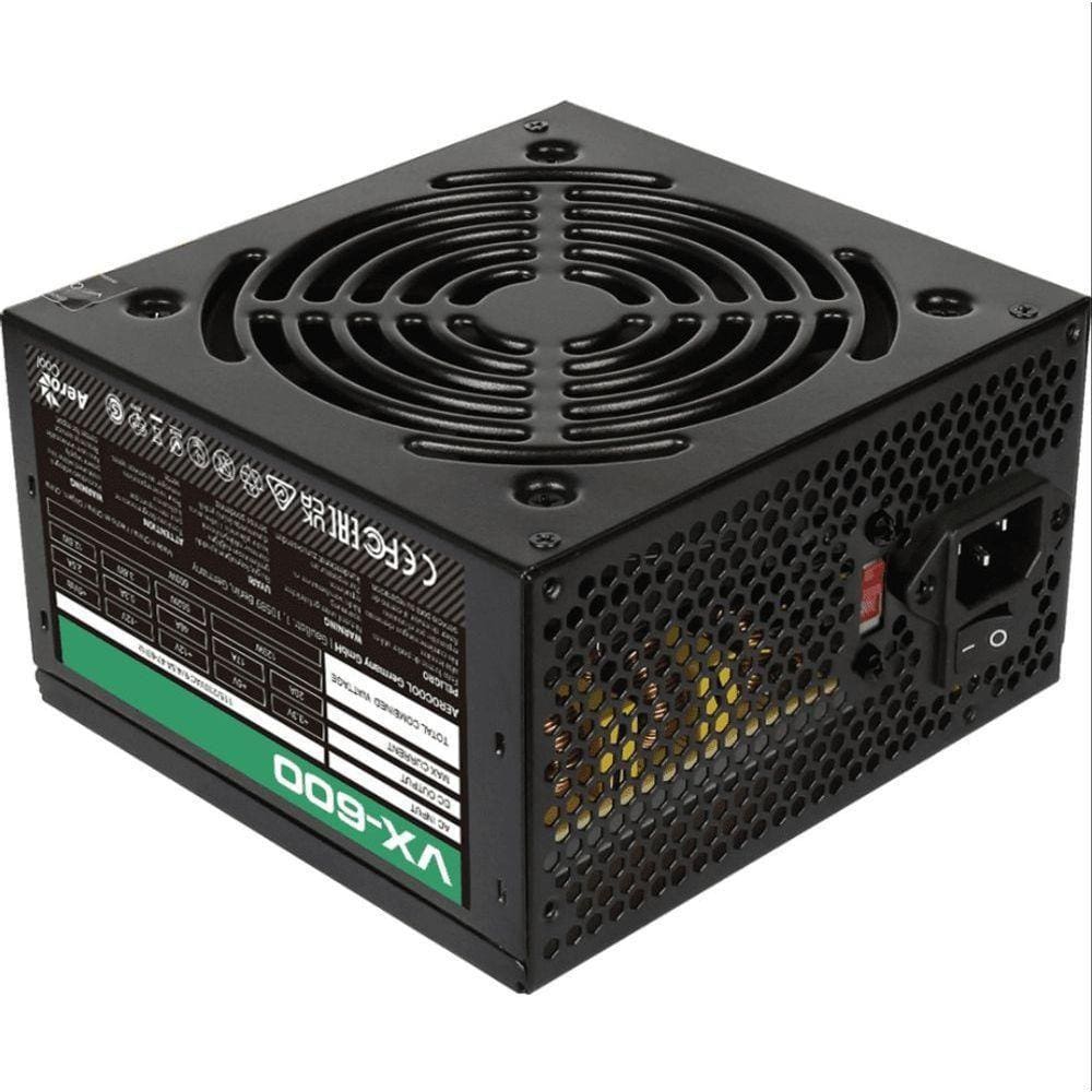 Fonte Gamer Atx Aerocool Vx-600 600w Sem Cabo