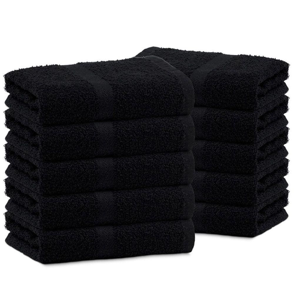 Toalha De Rosto Margex Salão Preto 20 Unidades