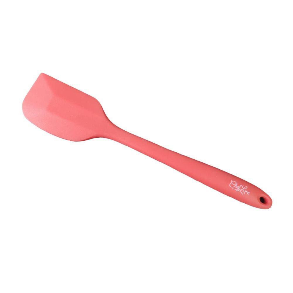 Espatula De Servir Pão Duro Silicone Vermelho 27Cm
