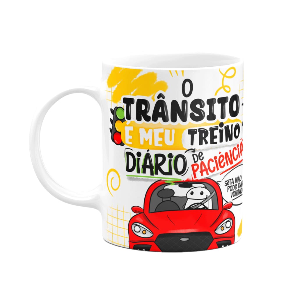 Caneca Flork - Trânsito, meu treino de paciência!