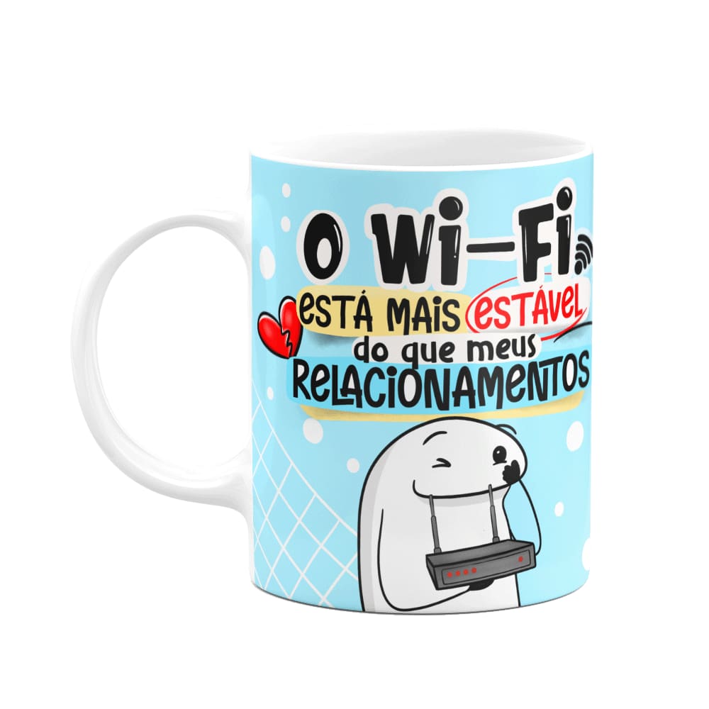 Caneca Flork Boy - O wifi e o meu relacionamento