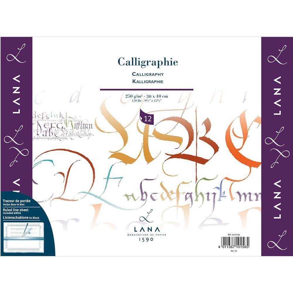 Bloco Calligraphie Lana 250g 30x40cm C/ 12 Fls 15027985