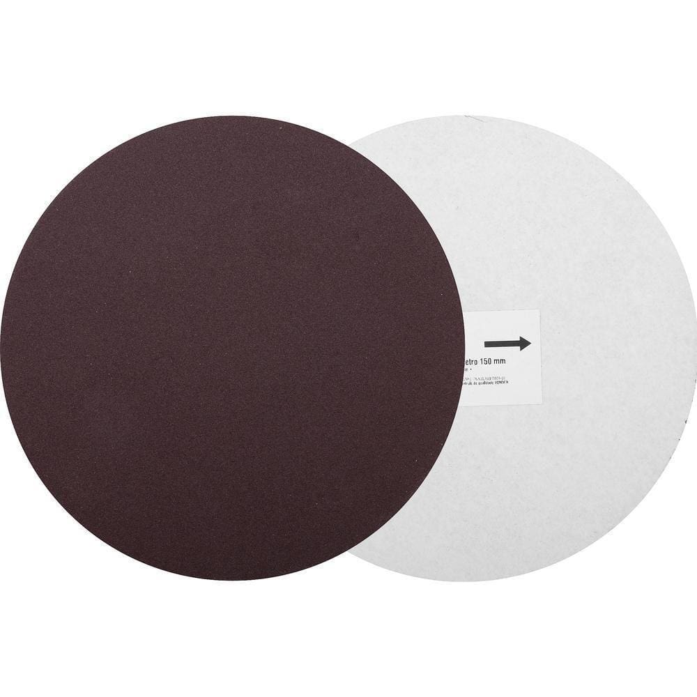 Disco De Lixa C/ Costado Em Pluma 150Mm G120 10 Peças Vonder