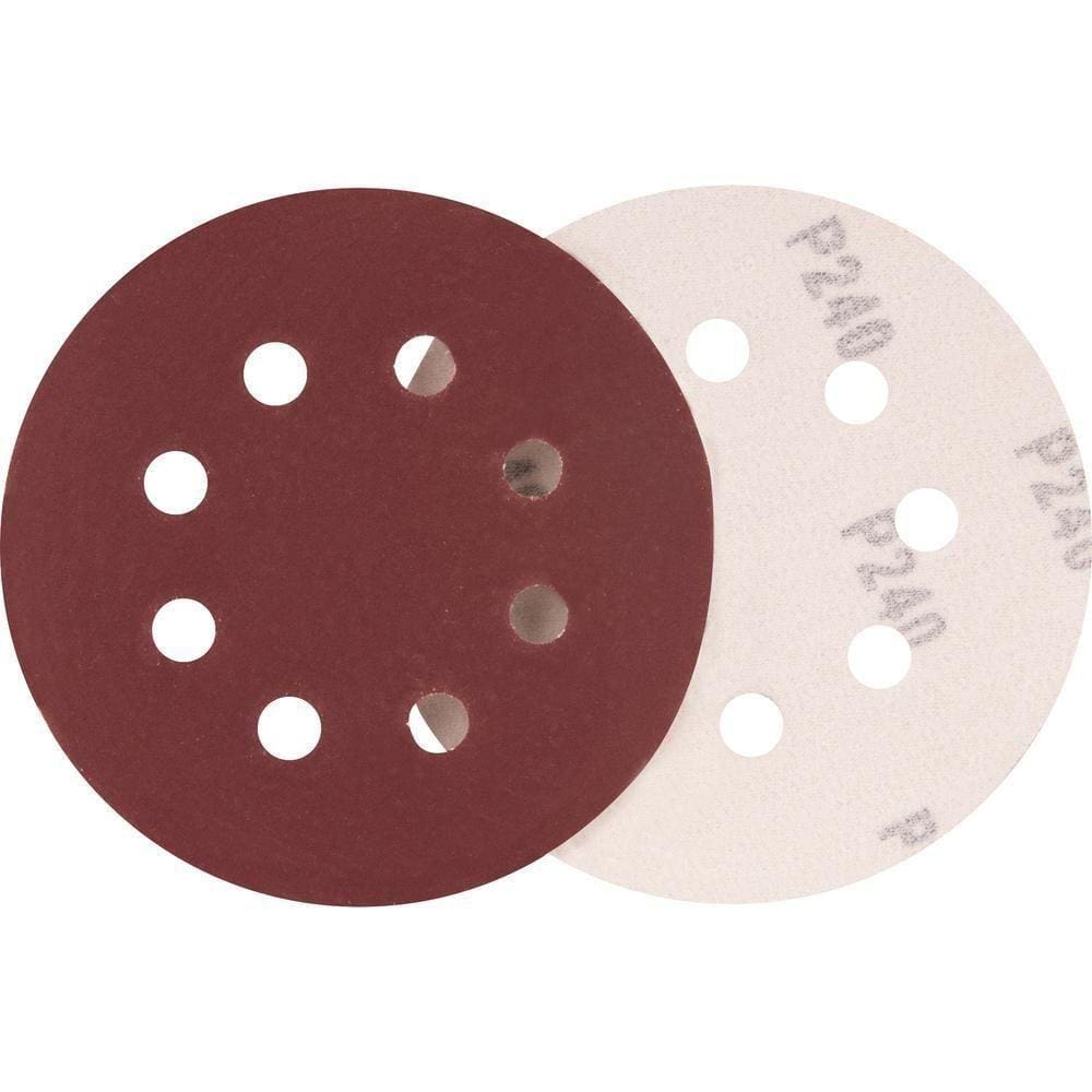 Disco De Lixa C/ Costado Em Pluma 125Mm G240 10 Peças Vonder