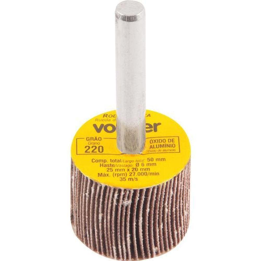 Roda De Lixa 25X20Mm Com Haste G220 - Vonder