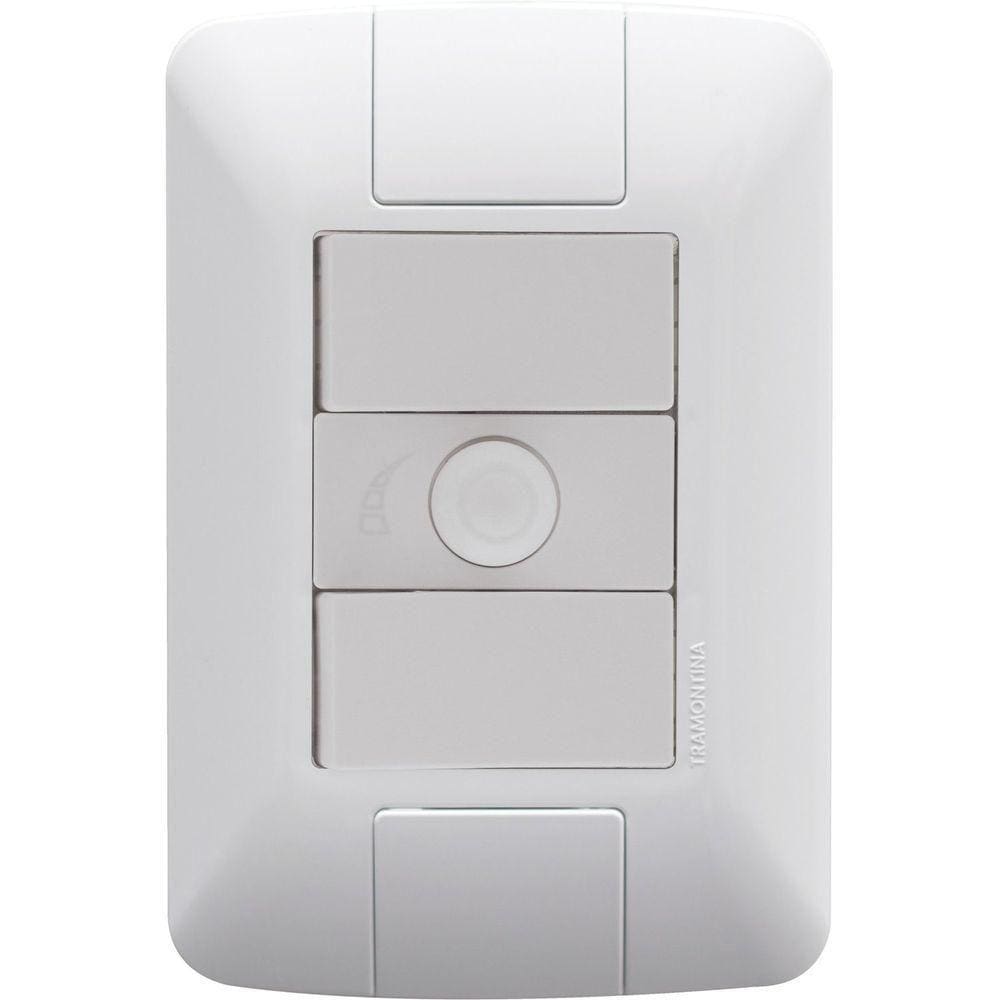 Conjunto 4x2 Variador De Ventilador Bivolt Tramontina Aria Branco Tramontina
