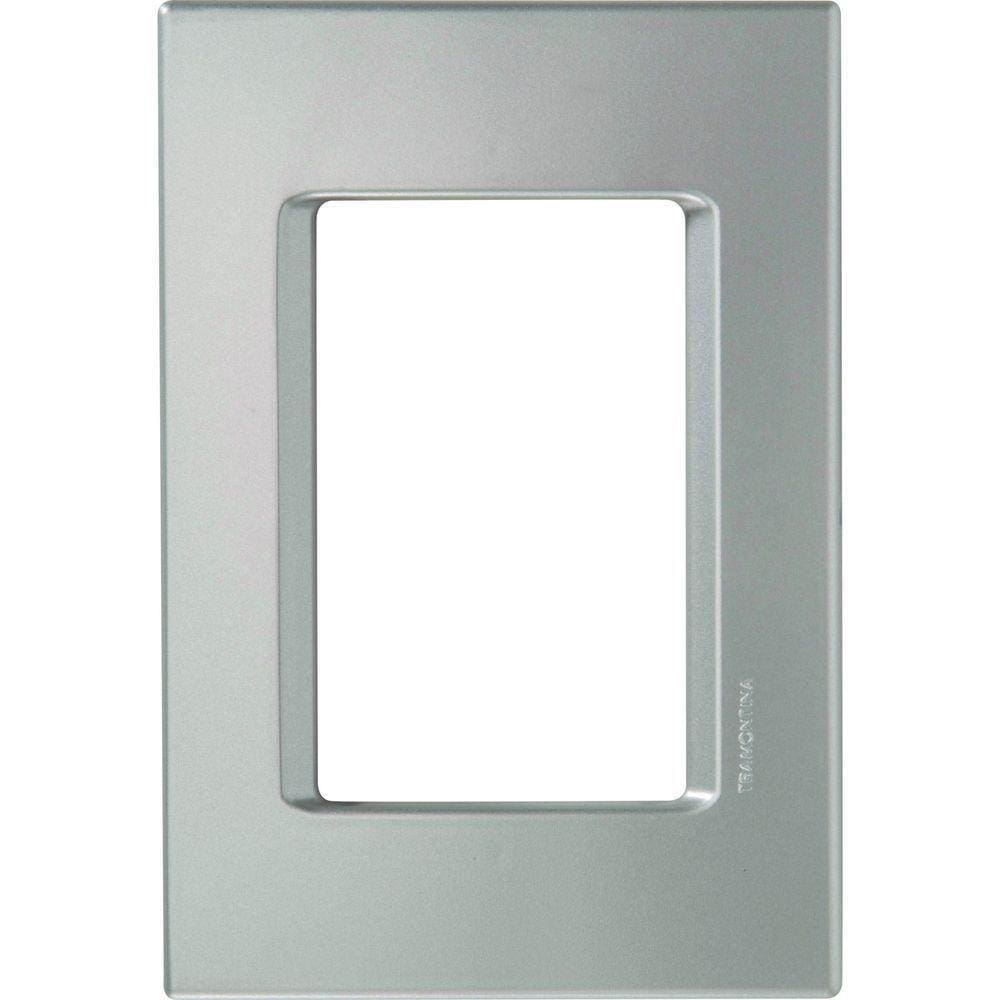 Placa 3 Postos 4x2 Tramontina Izyflat Prata Alumínio Tramontina
