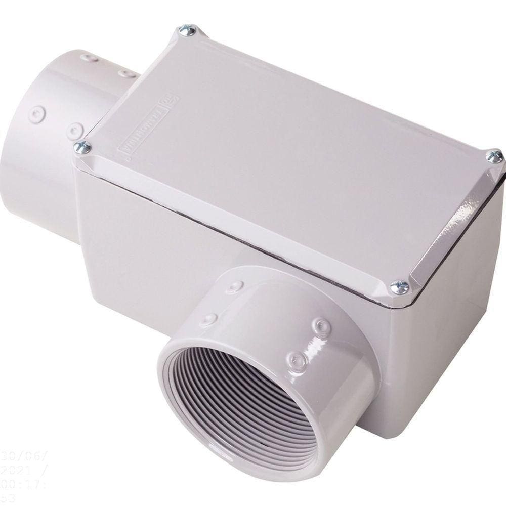 Condulete Fixo ”lr” 3/4” Com Tampa / Com Rosca Npt / Com Pintura Eletrostática A Pó Tramontina