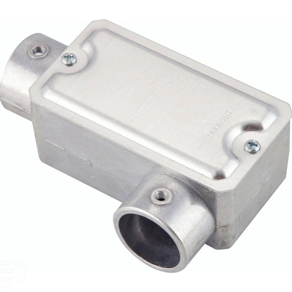 Condulete Fixo 3/4” Tipo ”ll” - Com Tampa / Sem Rosca / Sem Pintura Tramontina