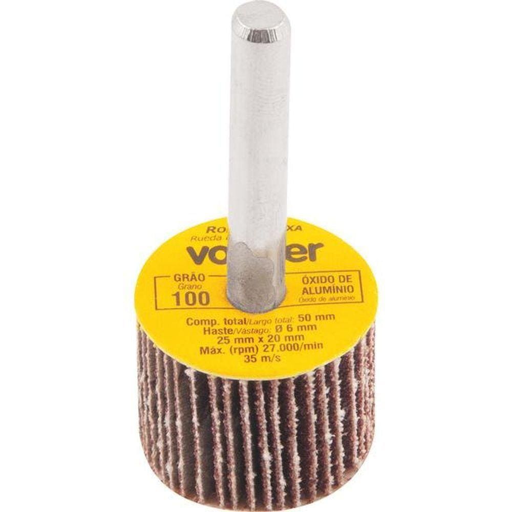 Roda De Lixa 25X20Mm Com Haste G100 - Vonder