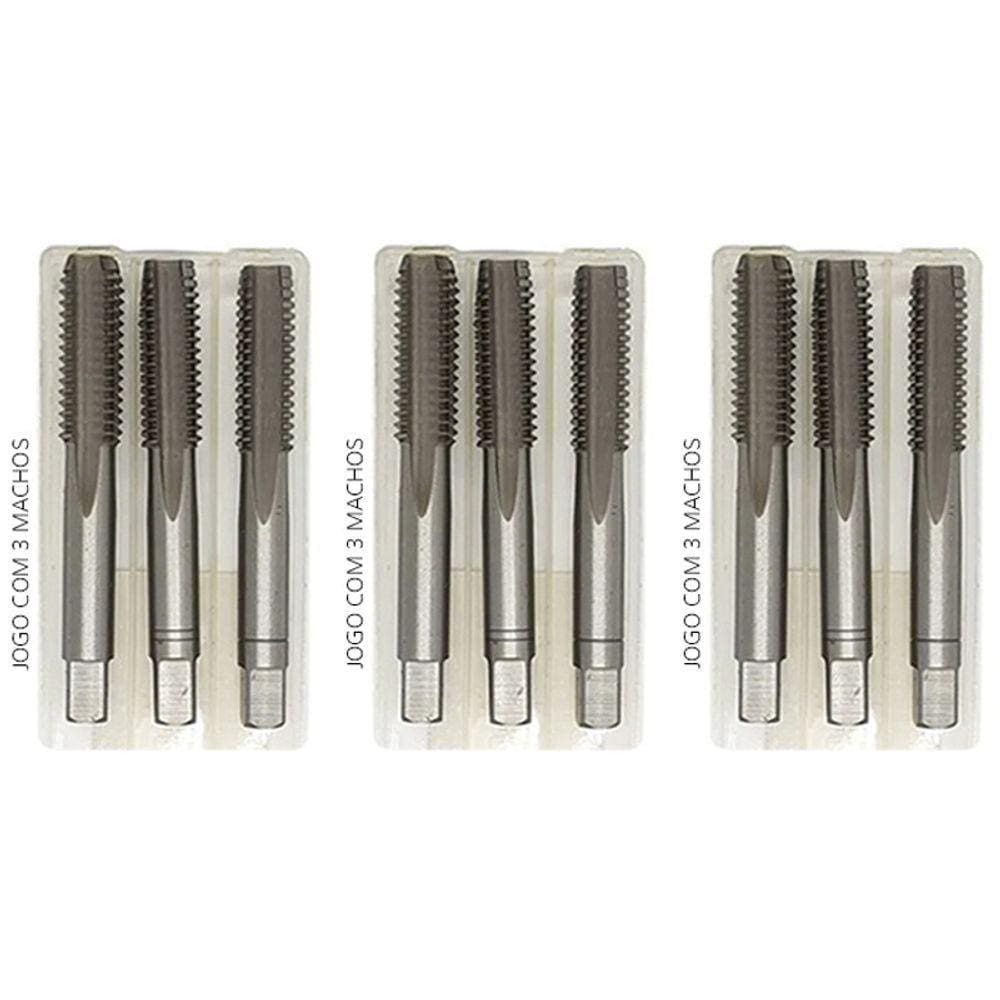 Kit Jogo De Macho Manual Aço Liga - M8 - M13 - M14