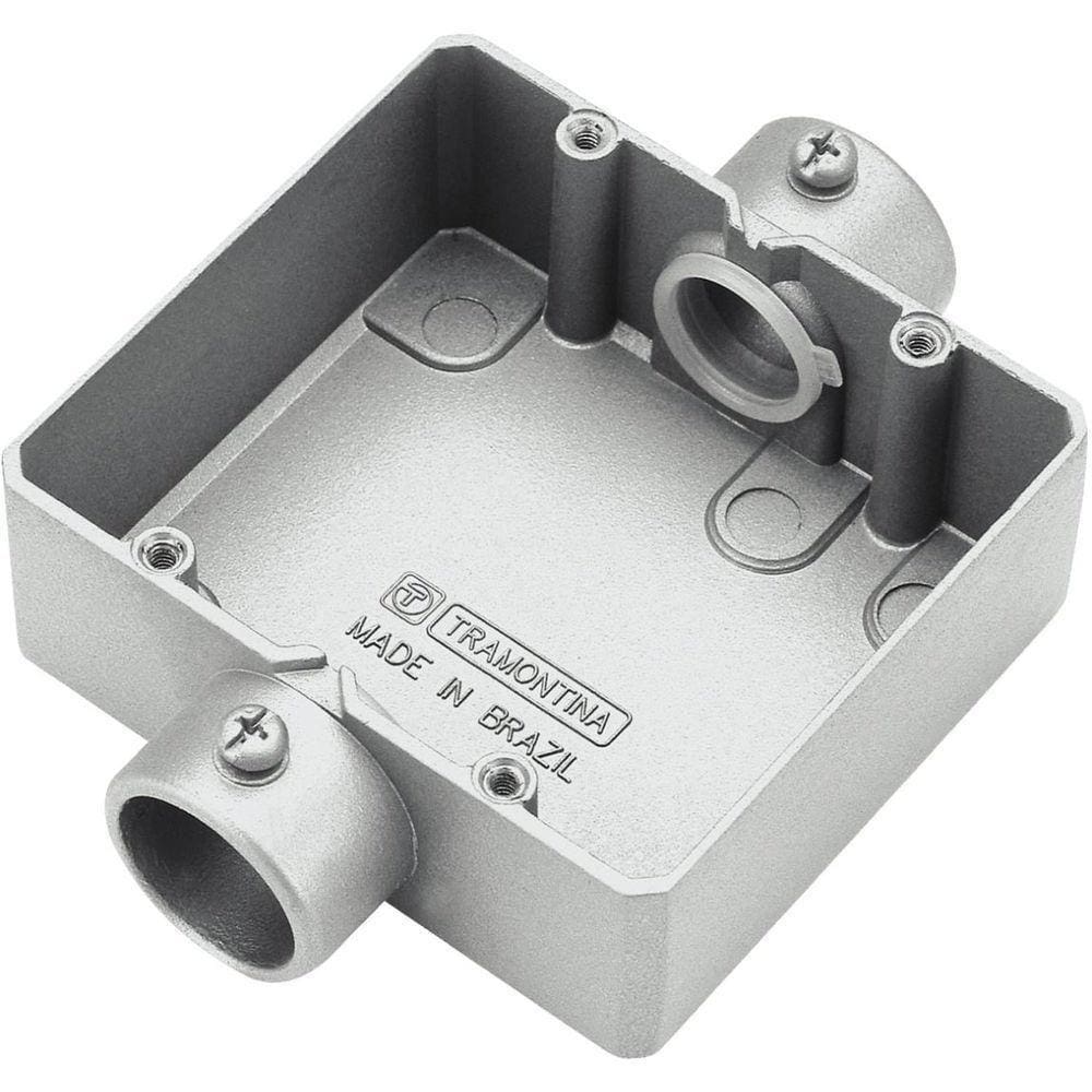 Condulete Duplo 3/4\" Tipo \"cd\" - Sem Tampa / Sem Rosca / Sem Pintura Tramontina