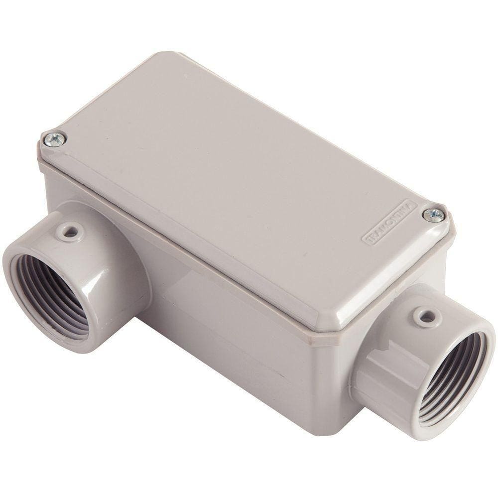 Condulete Fixo 1" Tipo Lr Com Tampa Com Rosca Npt E Com Pintura Eletrostática A Pó