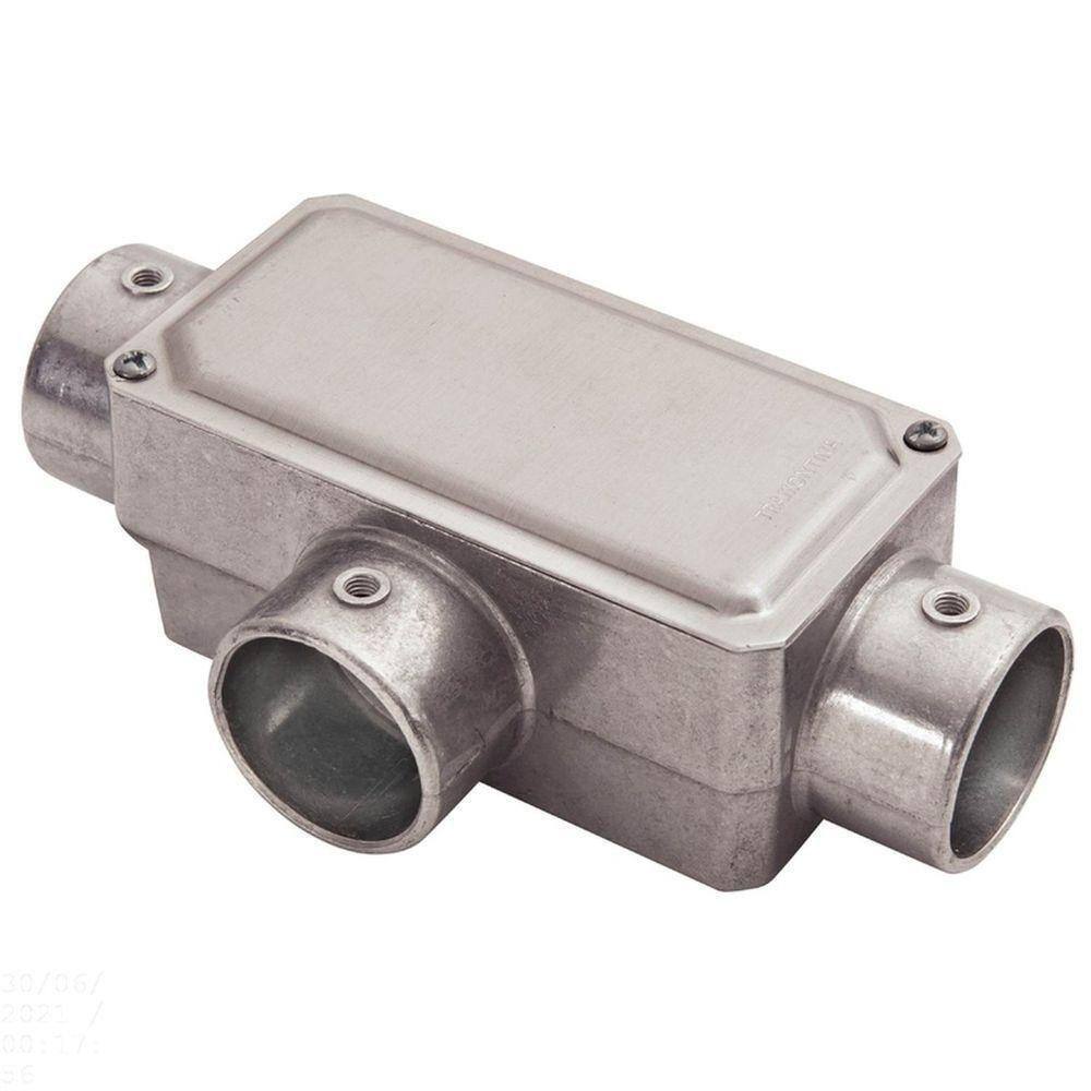 Condulete Fixo 1” Tipo ”t” - Com Tampa / Sem Rosca / Sem Pintura Tramontina