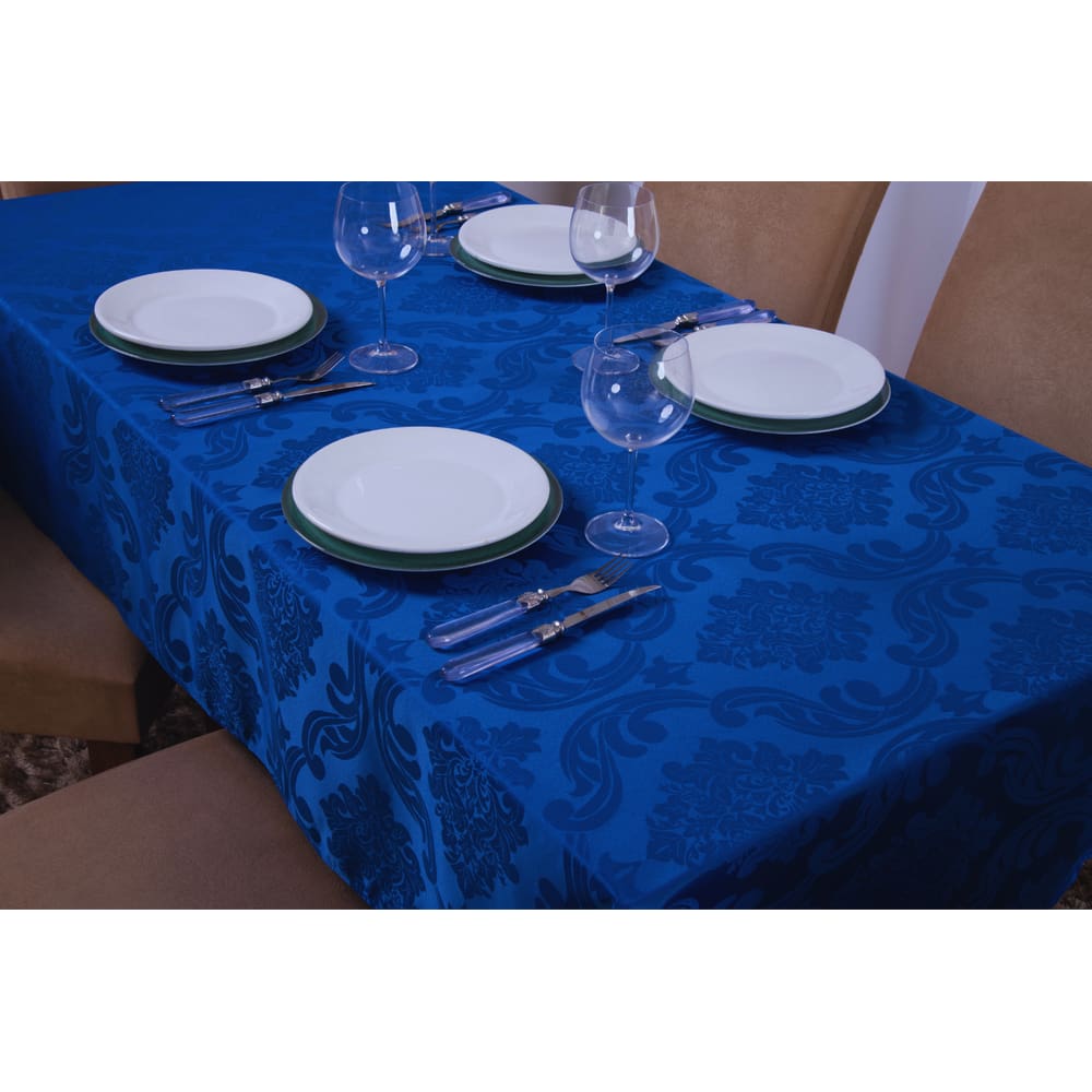 toalha de mesa quadrada 4 lugares tecido jacquard 1,35x1,50
