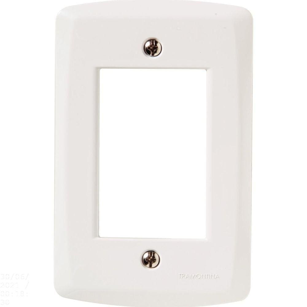 Placa 3 Postos 4x2 Tramontina Lux² Branca Tramontina