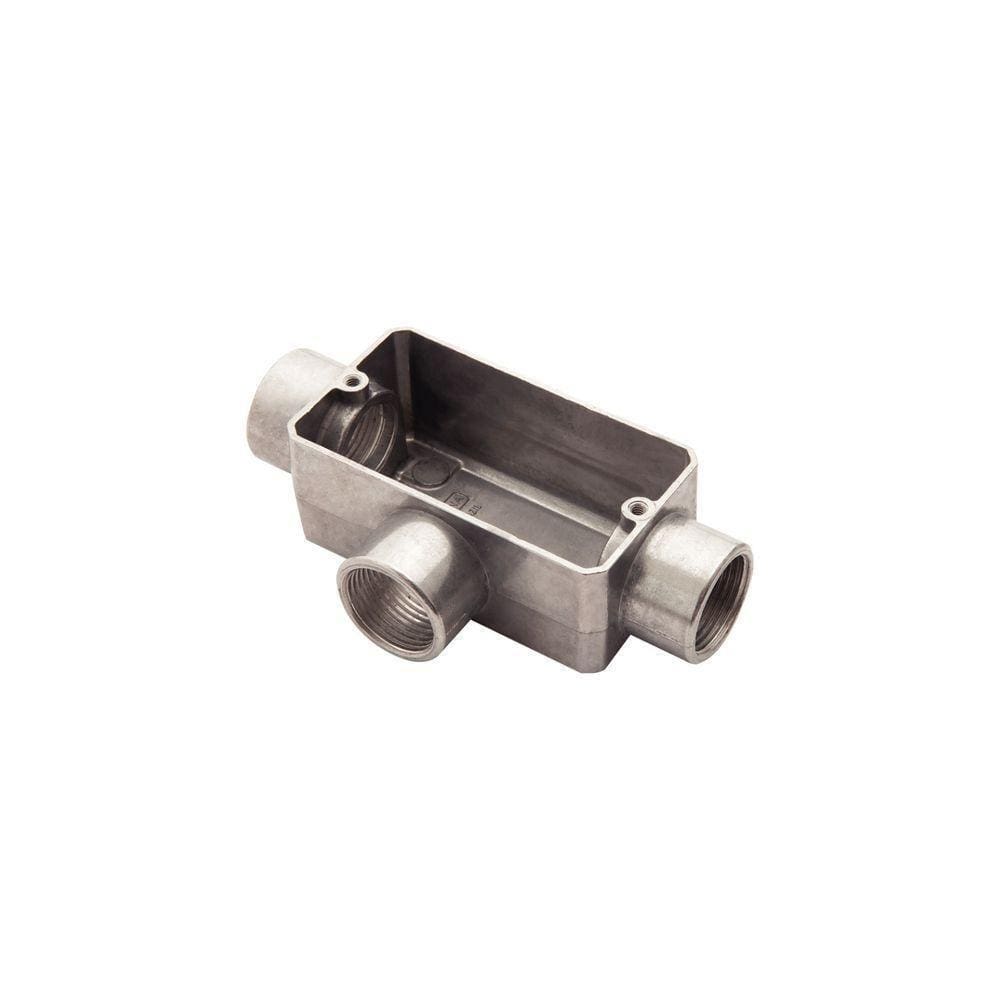 Condulete Fixo 1/2” Tipo ”t” - Sem Tampa / Rosca Bsp / Com Pintura Eletrostática A Pó Tramontina