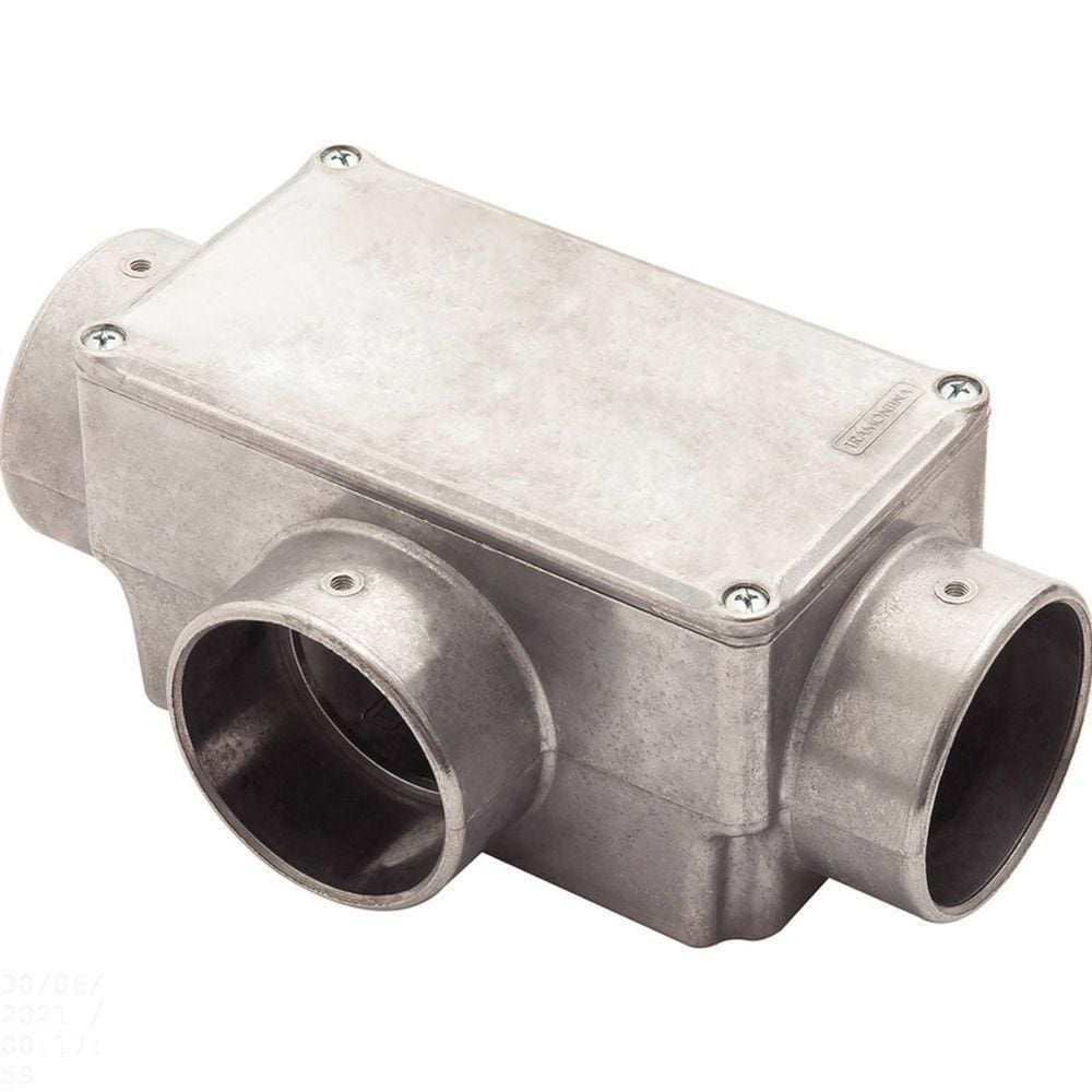 Condulete Fixo 2” Tipo ”t” - Com Tampa / Sem Rosca / Sem Pintura Tramontina