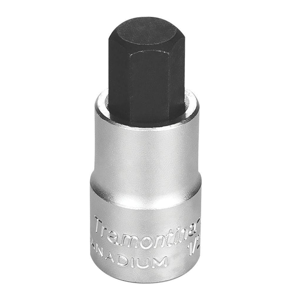 Soquete Em Aço Cromo Vanádio Ponta Hexagonal 14 Mm - Encaixe 1/2” Tramontina Pro Tramontina
