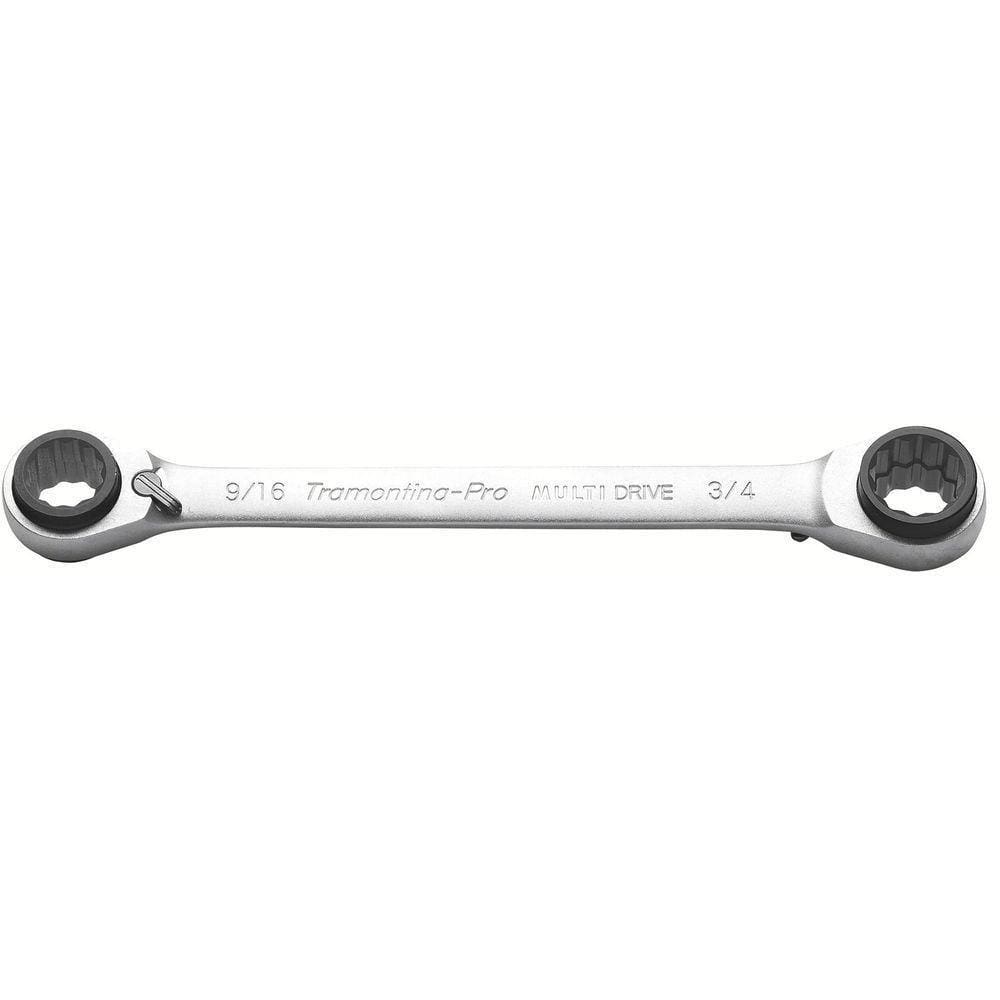Chave Com Catraca 4 Bocas 9/16"x5/8"x11/16"x3/4" Tramontina Pro Tramontina