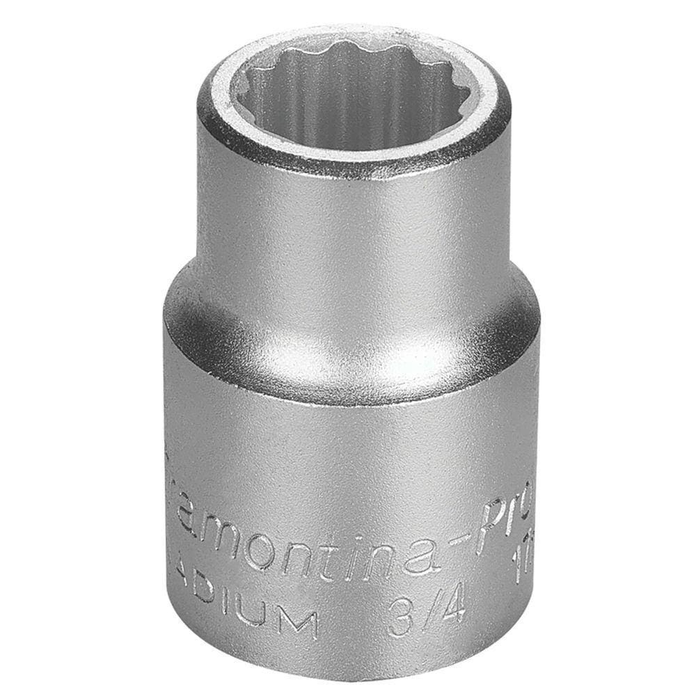 Soquete Estriado Em Aço Cromo Vanádio 17 Mm - Encaixe 3/4” Tramontina