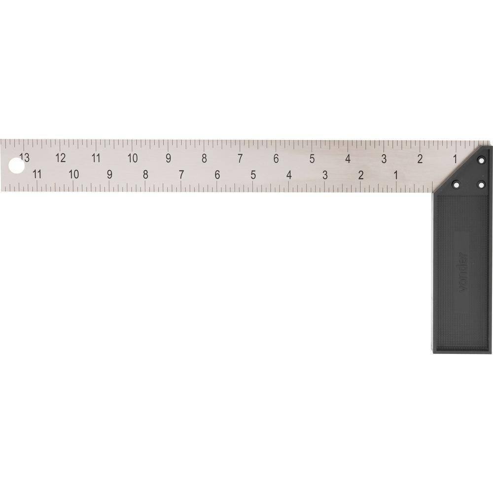 Esquadro 12" Cabo Plástico