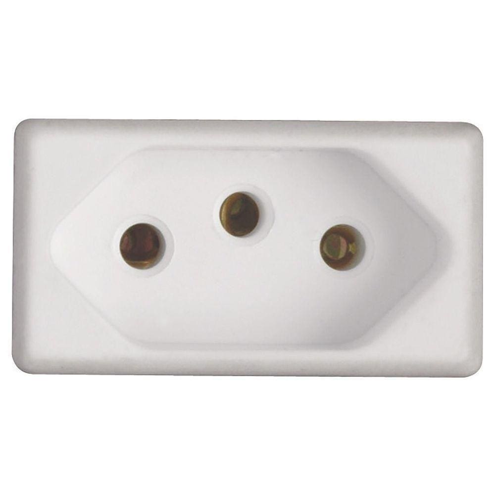 Módulo Para Tomada 2p+t Tramontina Izyflat 20 A 250 V Branco Tramontina