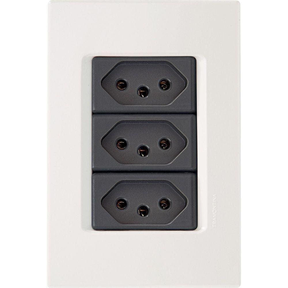 Conjunto 4x2 - 3 Tomadas 2p+t 20a 250v~ Tramontina