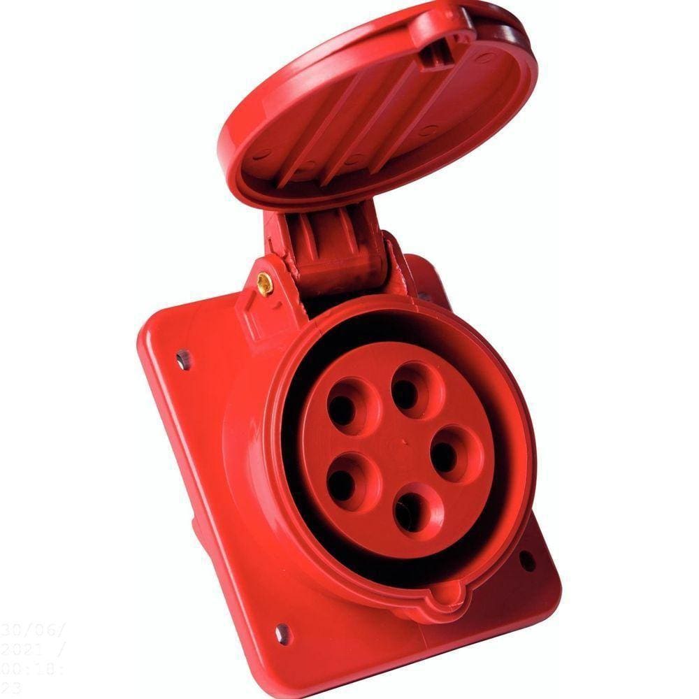 Tomada De Embutir Industrial 3p+n+t 16 A 380-415 Vca 6 H Tramontina Tramontina