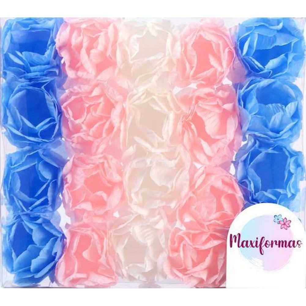 Forminha Para Doces Adelle Chá Revelação - Azul/Rosa/Branco