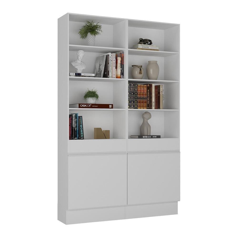 Armário/estante Escritório 2 Portas Multimóveis Mp7000 Branco Branco