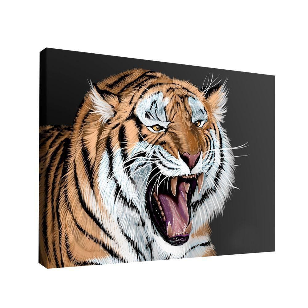 Quadro Tigre Amigo Br Artes Médio 84x54