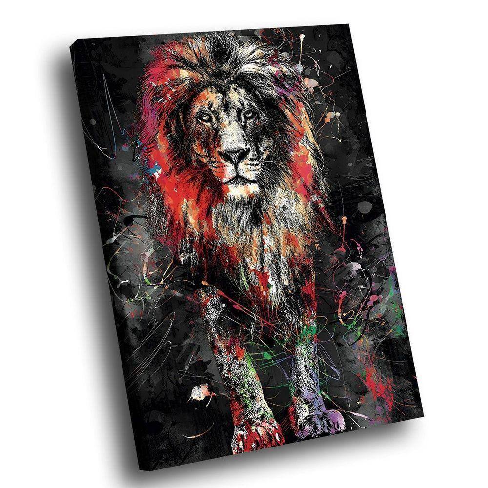 Quadro Lion Dark Colors Pequeno 60x40