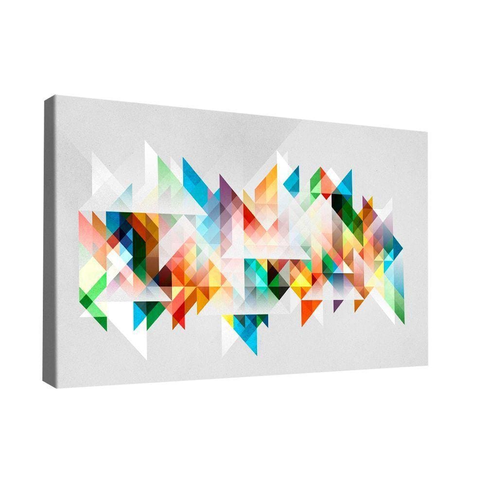 Quadro Geométrico Multicolorido Br Artes Médio 84x54