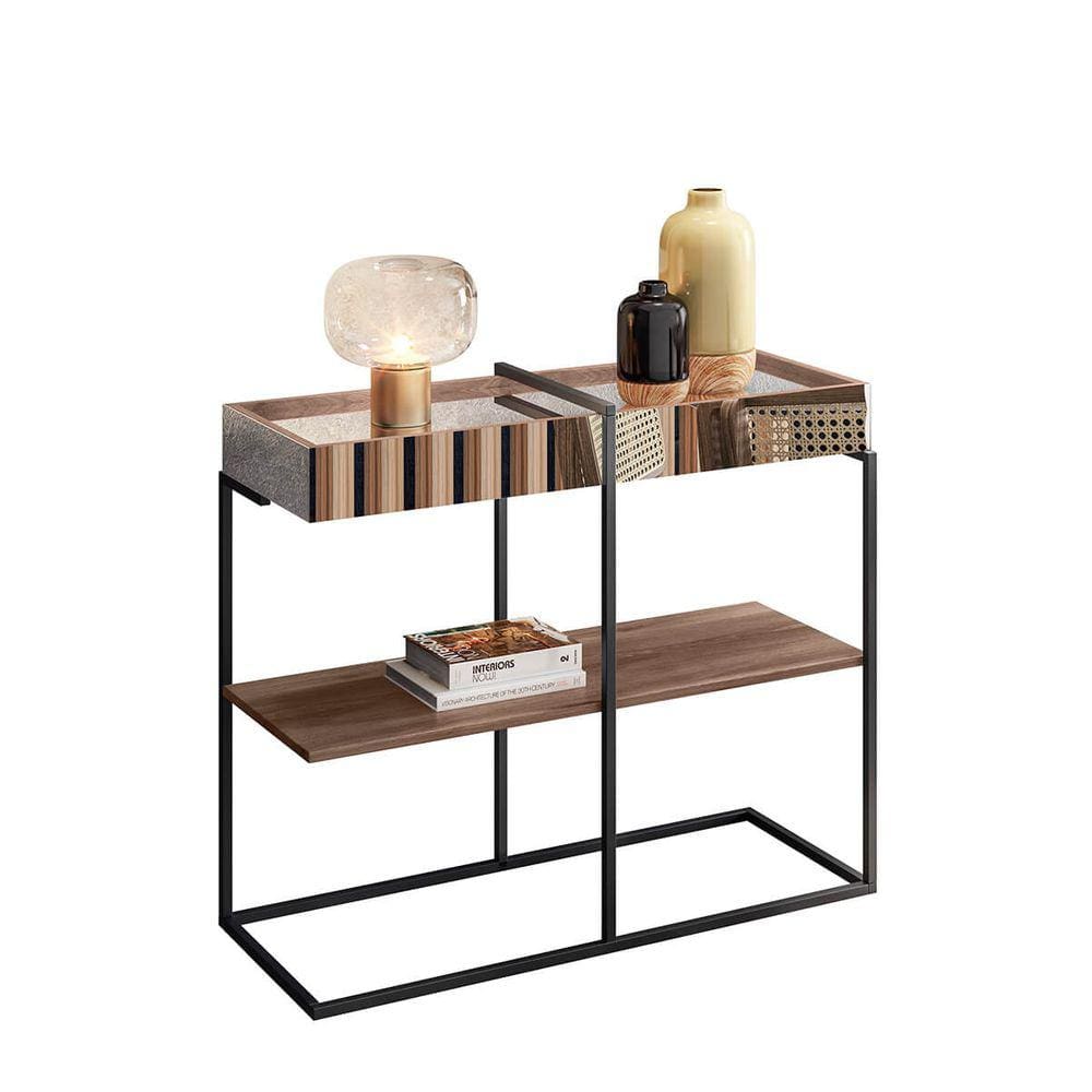 Aparador para Sala Madeira e Metal Estilo Industrial Buffet Aurora