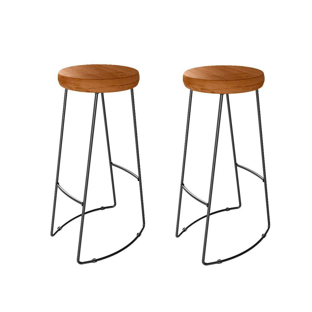 kit 2 Banquetas Altas Banco Cozinha Bar Balcão Bistrô Aurora
