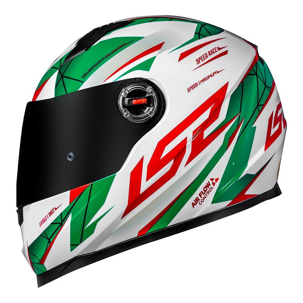Capacete LS2 FF358 Draze Branco e Verde