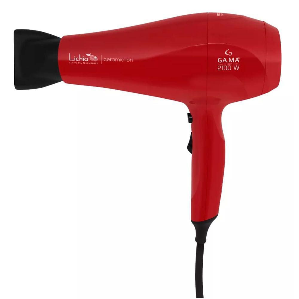 Secador De Cabelo Lichia Ceramic Íon 2100W 220V Com Difusor