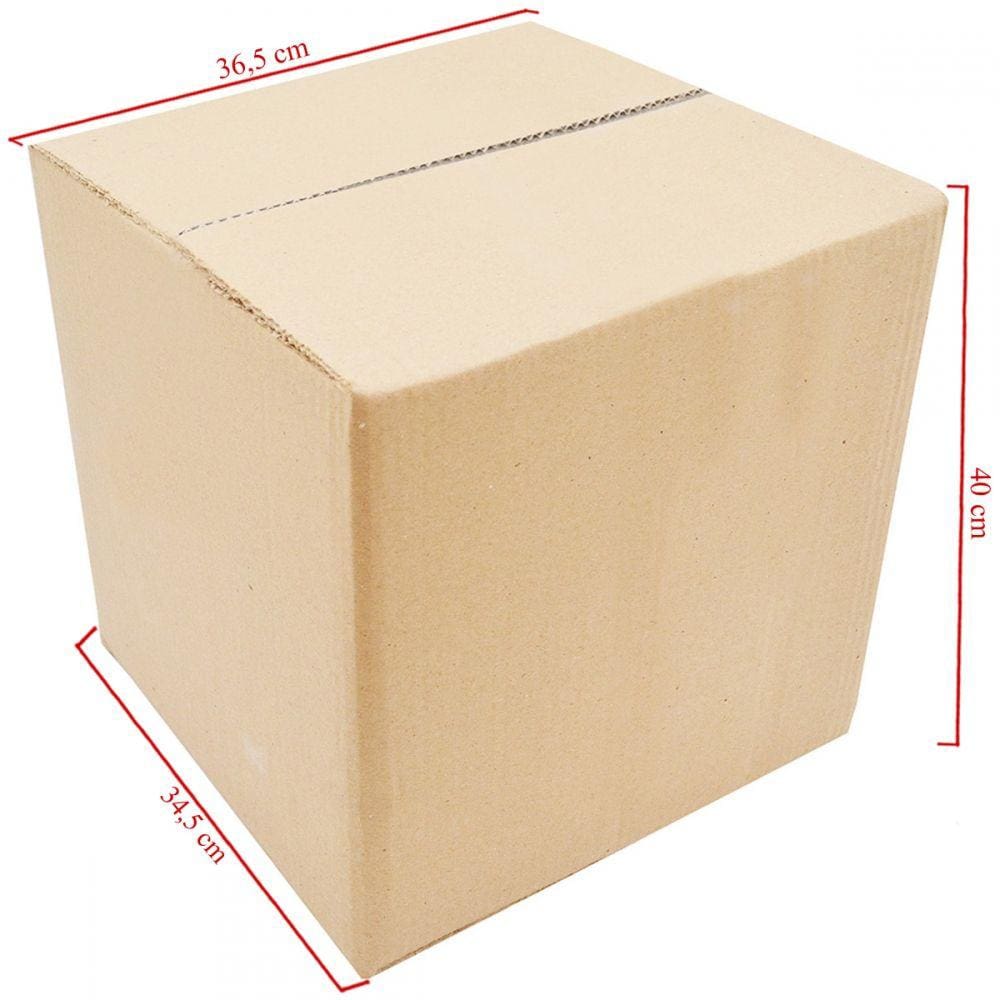 Caixa De Papelão Para Correios 50 Unidades Embalagens 36.5cm x 34.5 cm x 40cm