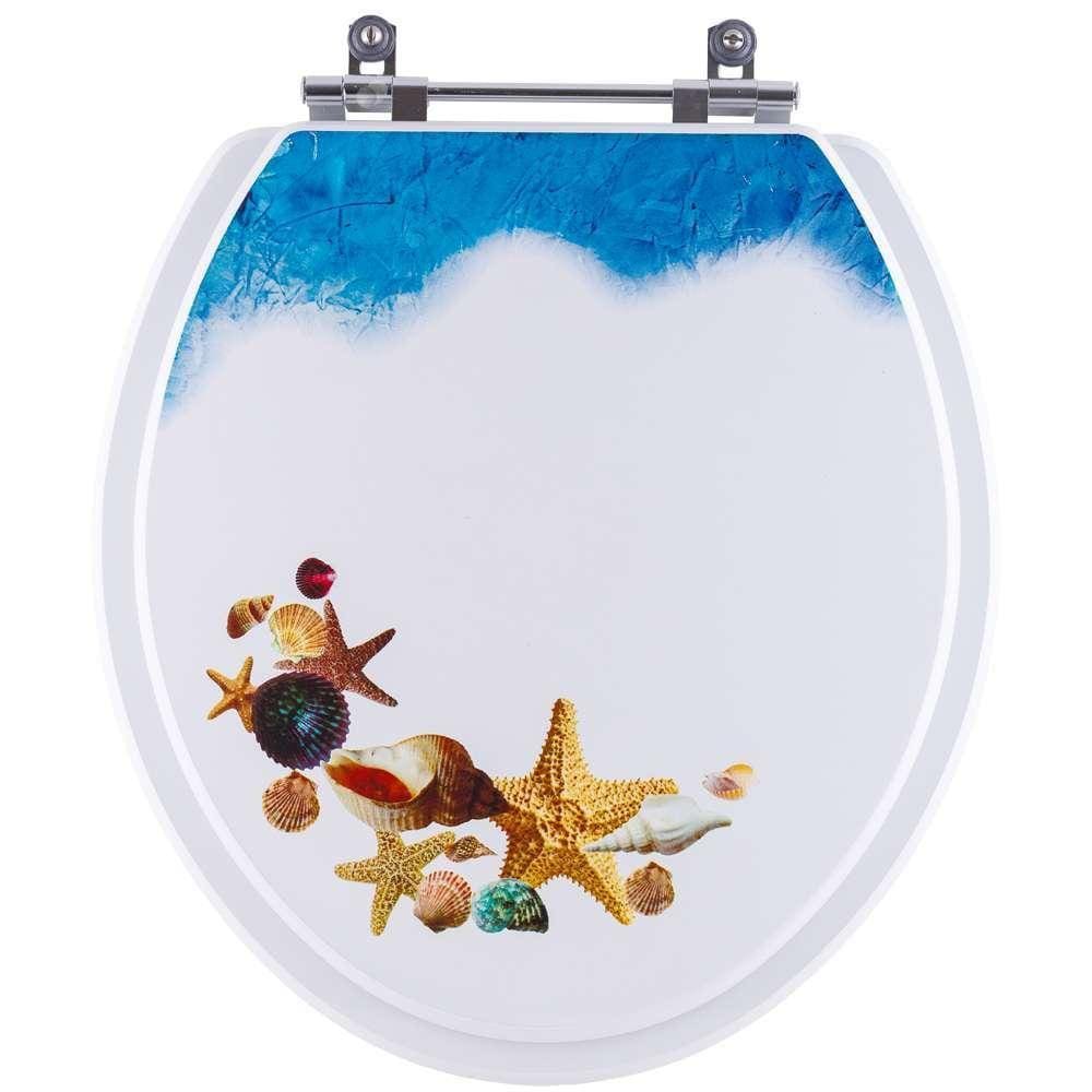Tampa de Vaso Decorado Fundo do Mar Eco para bacia Celite