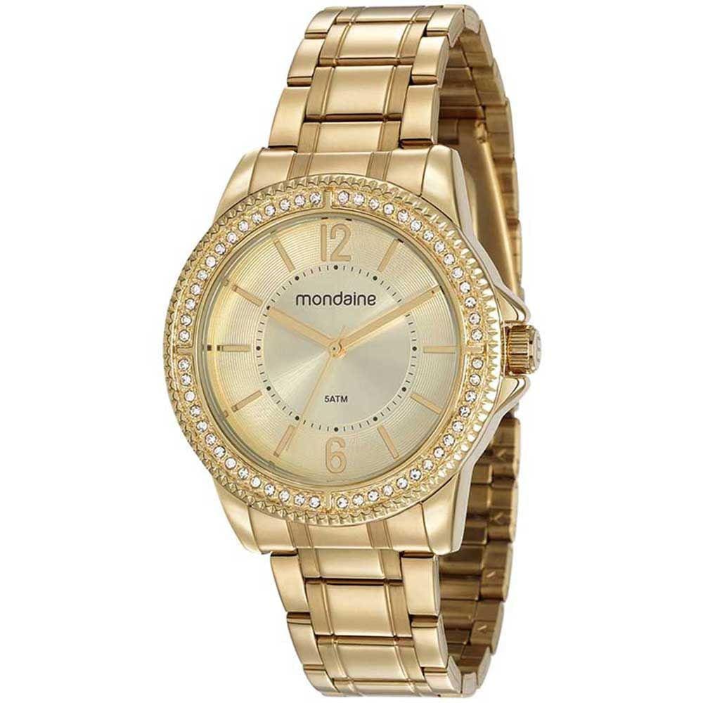 Relógio MONDAINE dourado feminino 53601LPMVDE4